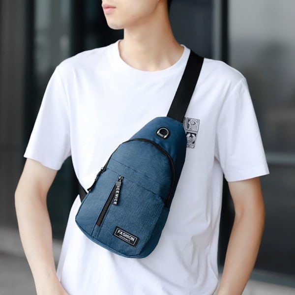 Trendy Crossbody Sling Bag for Men & Women | Stylish Travel Chest Shoulder Bag | Waterproof Casual Messenger Bag for Outdoor, Office & College