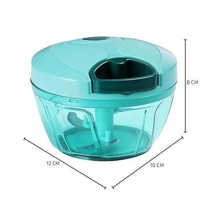 450 ml Handy Vegetable Chopper with 3 Sharp Blades | Manual Fruit & Onion Cutter Dicer for Kitchen | Food Grade & Easy to Use