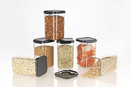 1100ML Airtight Food Storage Jar Set Of 6