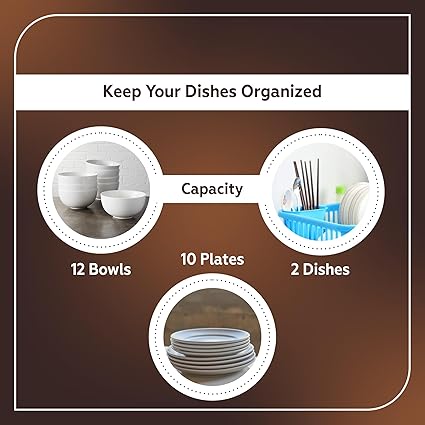 Plastic Durable Kitchen Drainer Dish Rack
