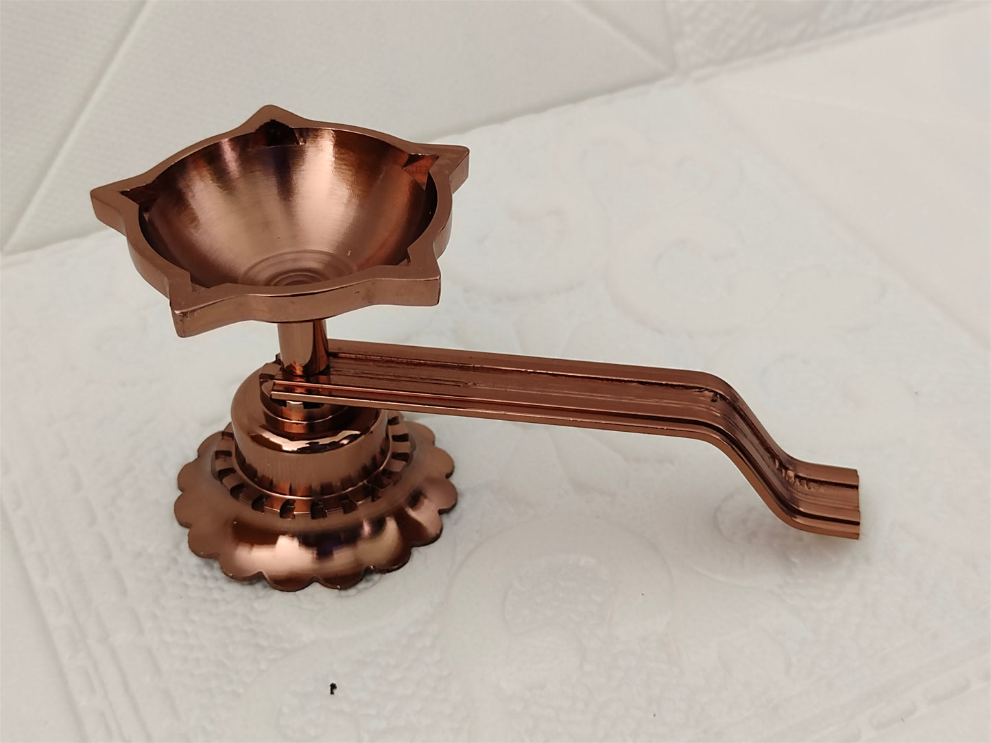Pooja Brass Diya with Handle