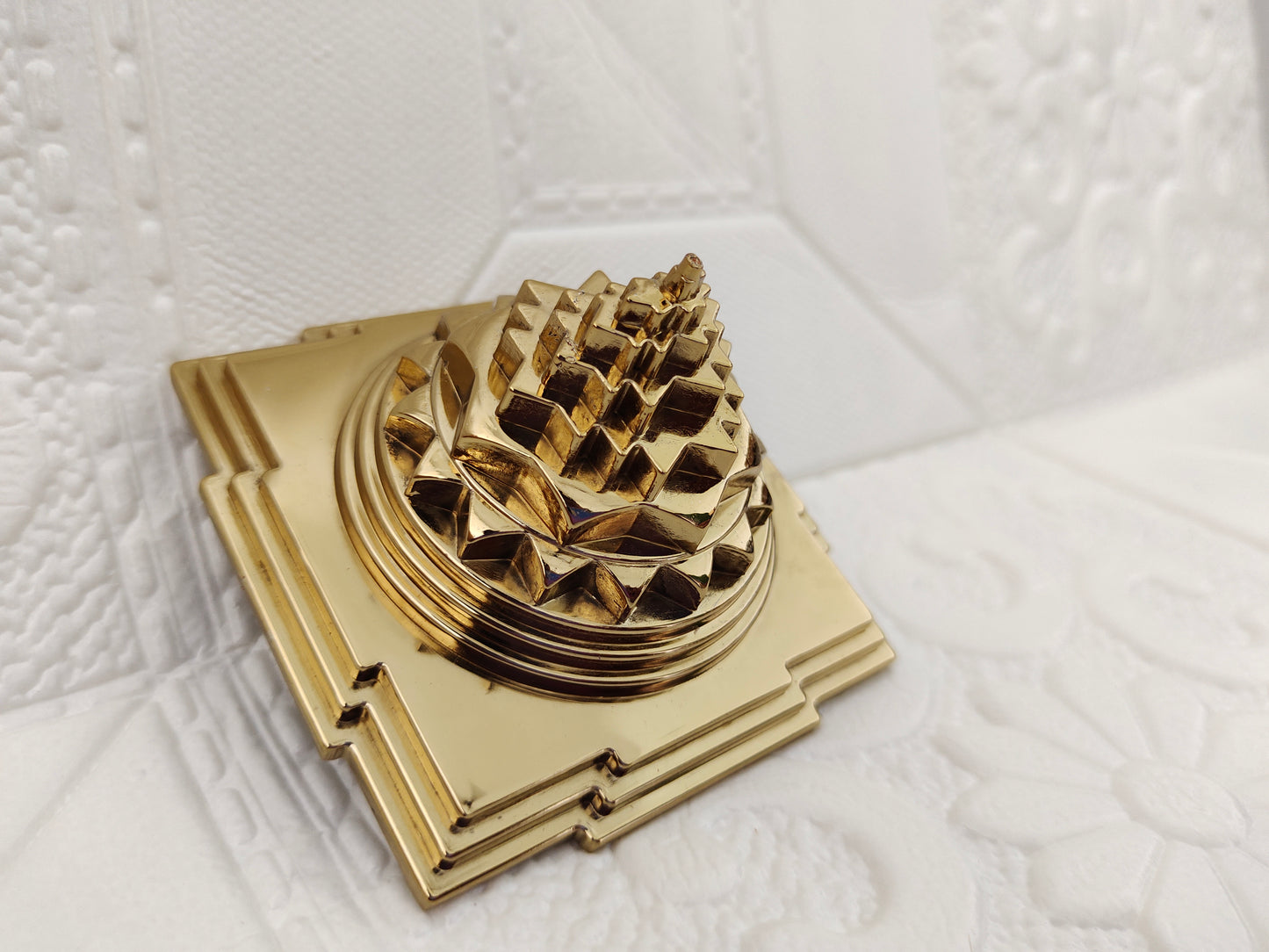 Golden Brass Shree Yantra