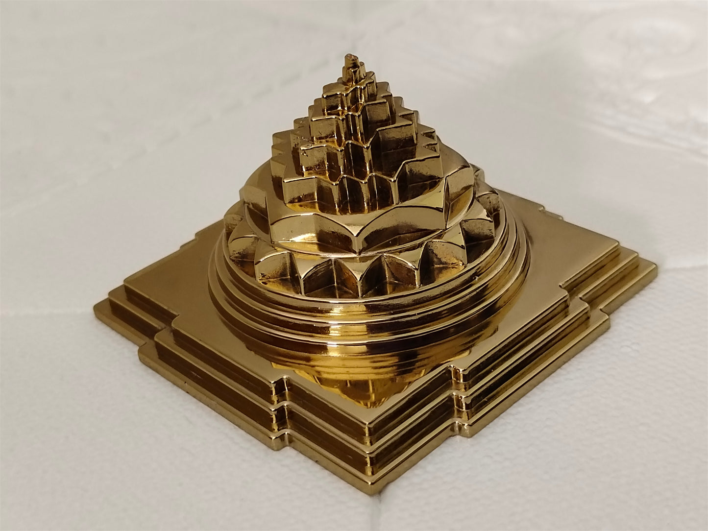 Golden Brass Shree Yantra