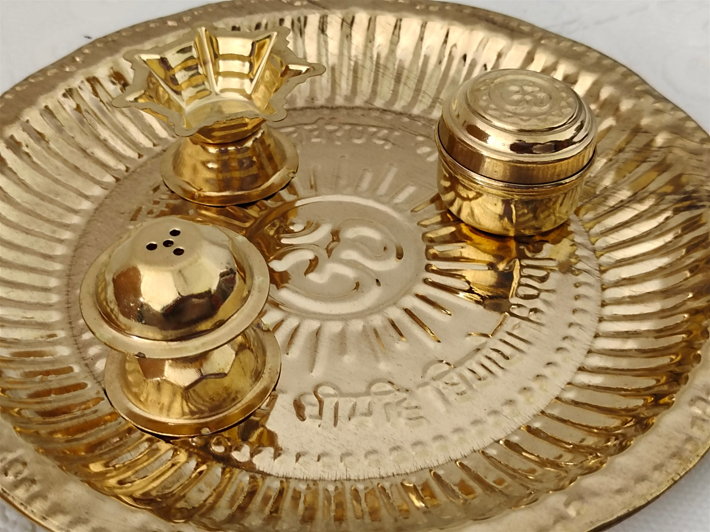 Heritage Brass Aarti Plate