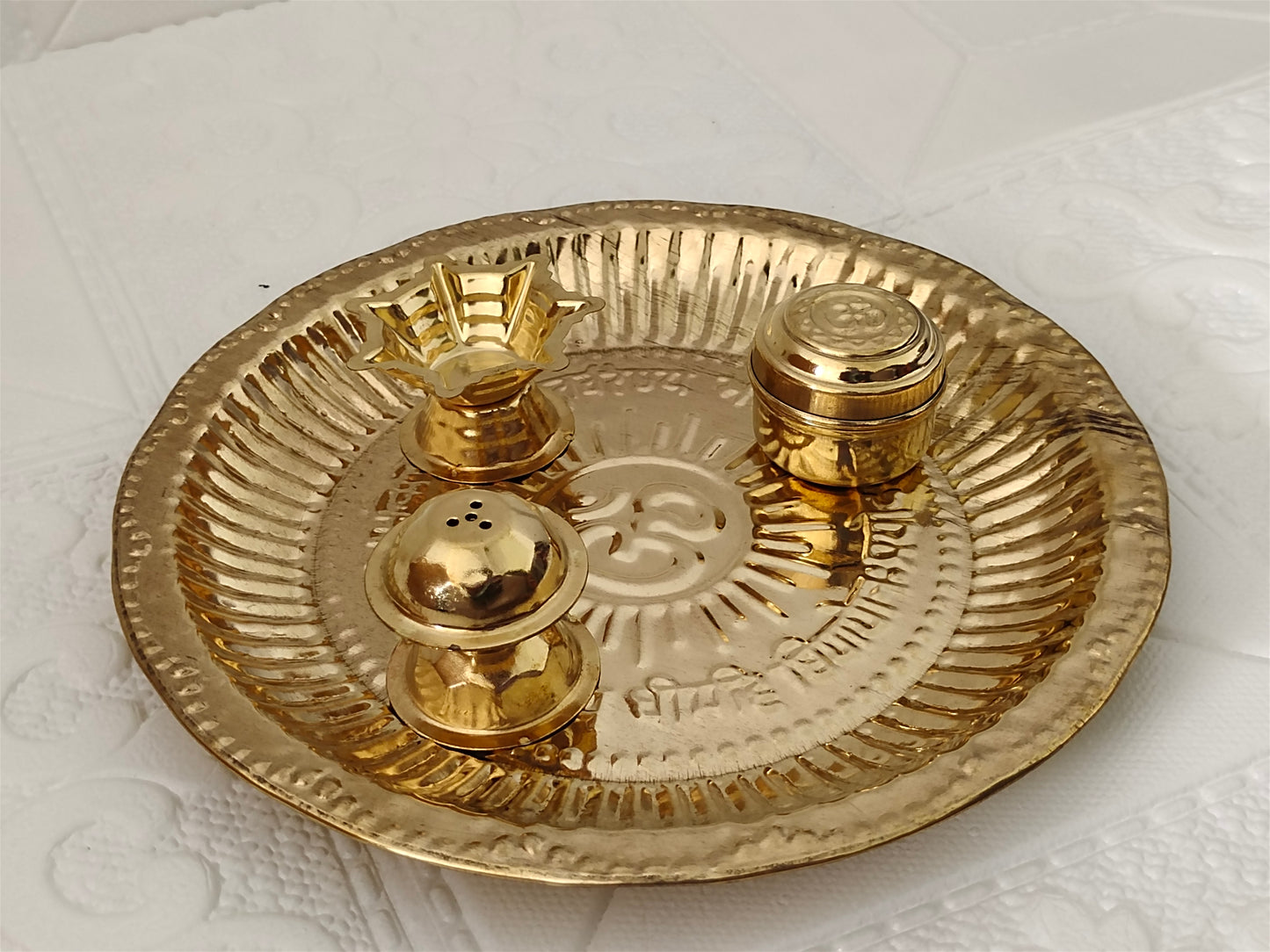 Heritage Brass Aarti Plate
