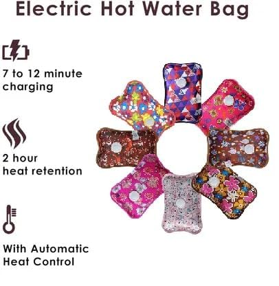 Electric Hot Water Bag for Pain Relief | Heating Pad for Back, Neck, Shoulder, Stomach & Cramps | Heat Therapy Warm Bag (Multicolor)