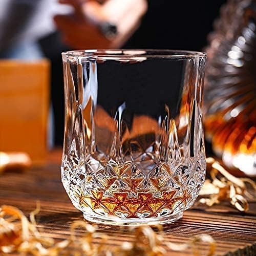 Set of 6 Transparent Crystal-Style Drinking Glasses