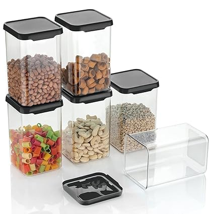 1100ML Airtight Food Storage Jar Set Of 6