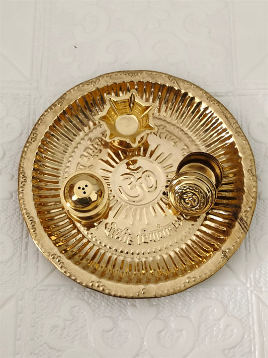 Heritage Brass Aarti Plate
