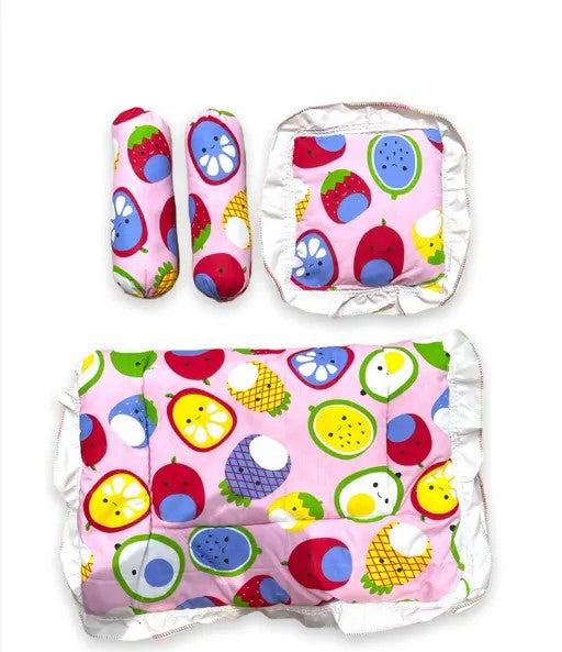Soft Baby Bedding Set with Godadi, Pillow, 2 Takiya, Rumal & Khoya | Newborn Baby Quilt Combo